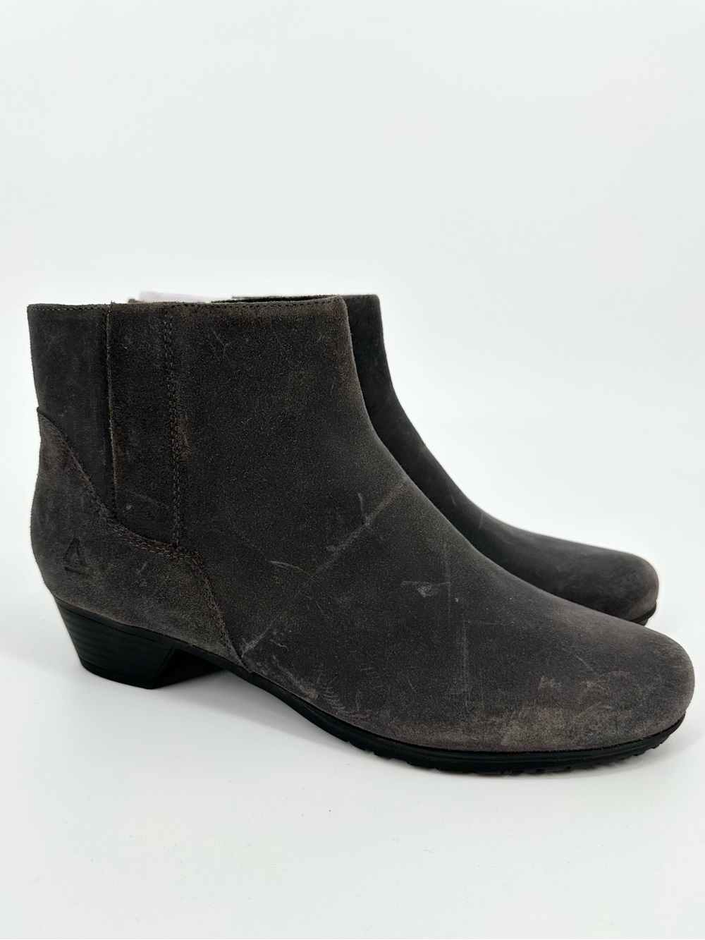 Abeo Melanie Boots Oiled Leather Comfort Zip Ankle Booties